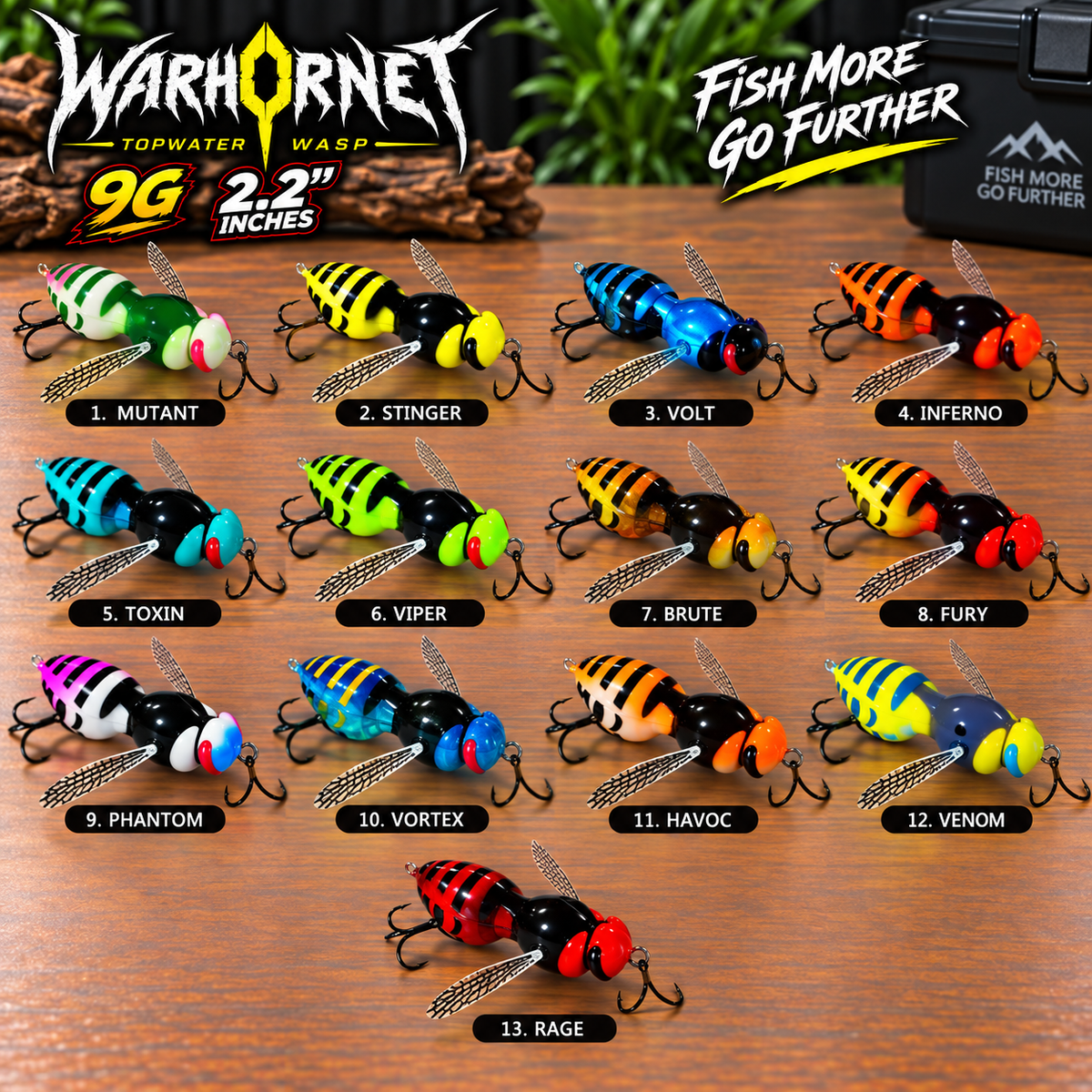 WARHORNET PRO Crawl Wasp Fishing Lure