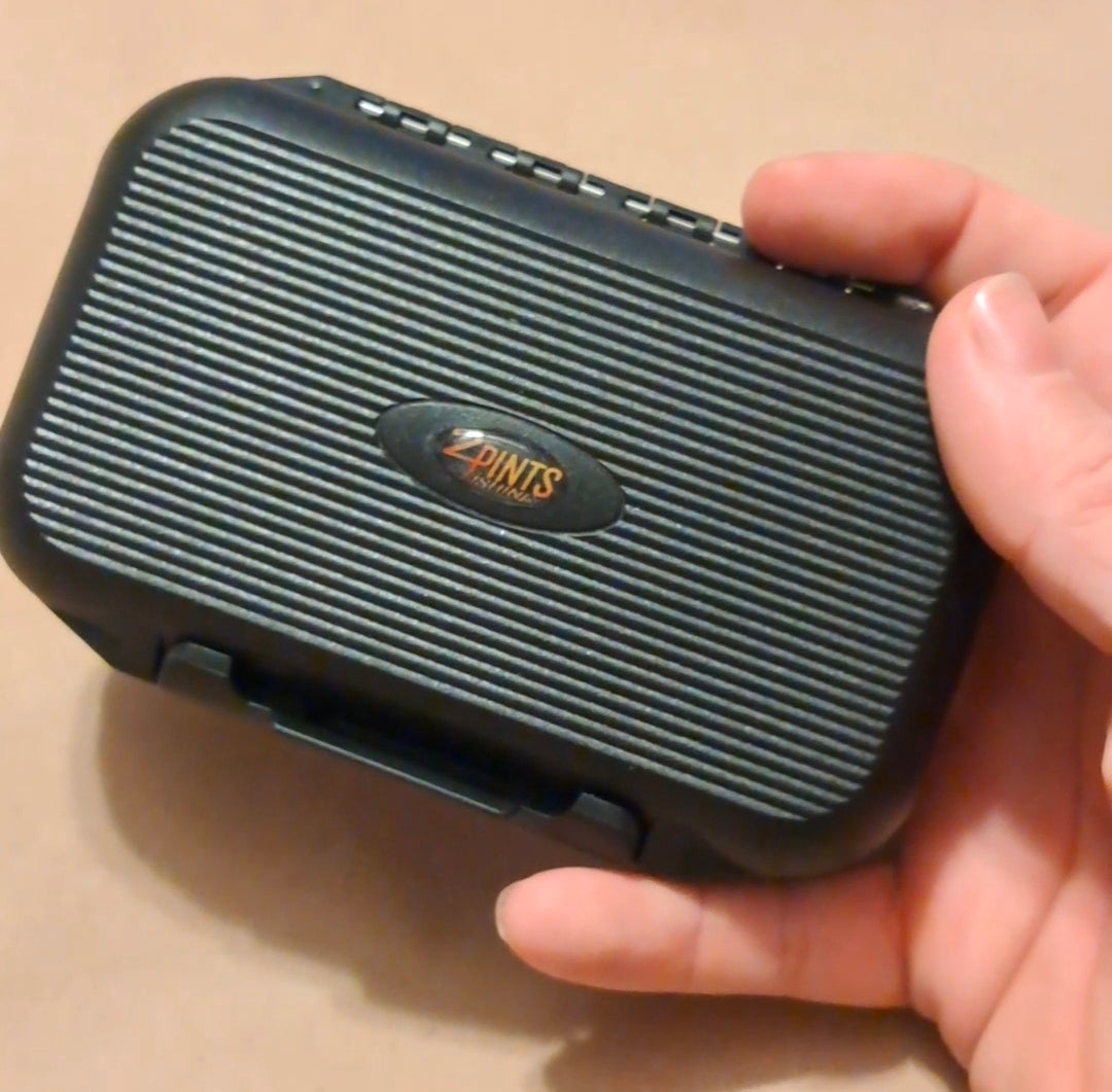 100 Piece Fly lures with Waterproof Case - Hand Tied - Various Weights and Hook Sizes