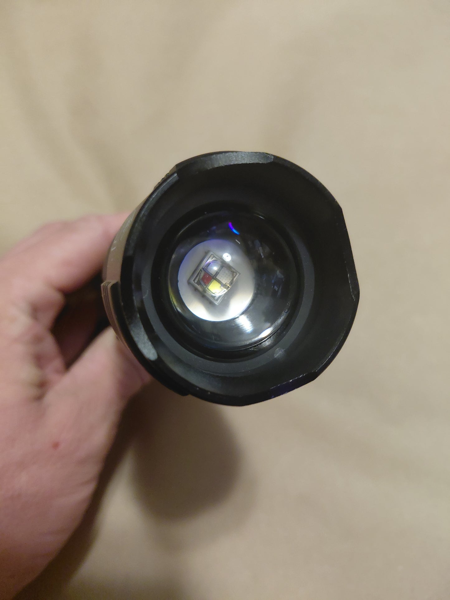 UV TORCH4 PRO - Rechargeable Tactical Fishing/Hunting 4 Color High Output Zoom+Flood UV395 Torch Flashlight