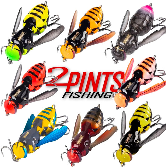 1.57 Inch Bionic Wasp Topwater Fishing Lure 4.2g