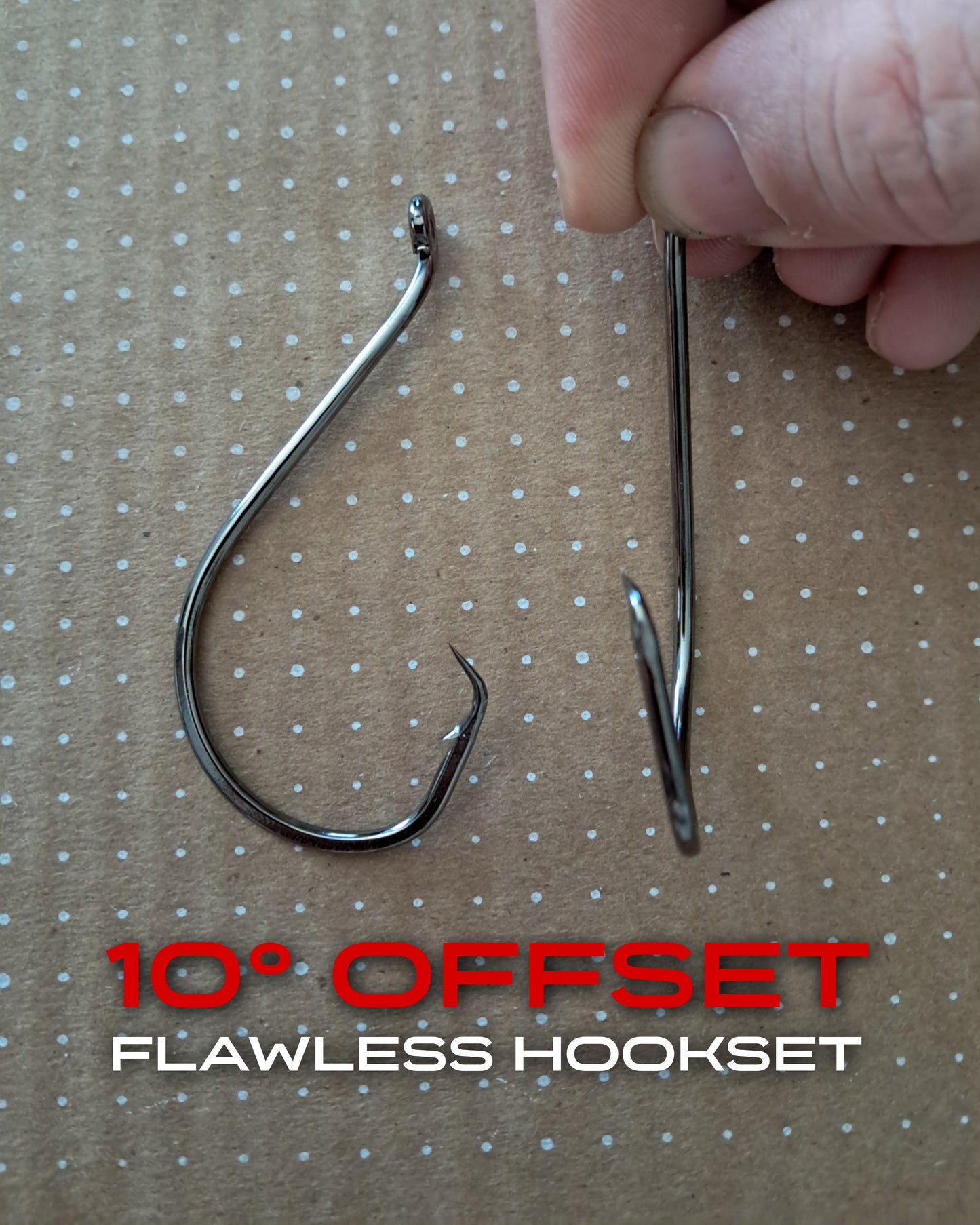 Invincible Cicle Hooks 10° Offset Heavy Duty Fishing Hooks