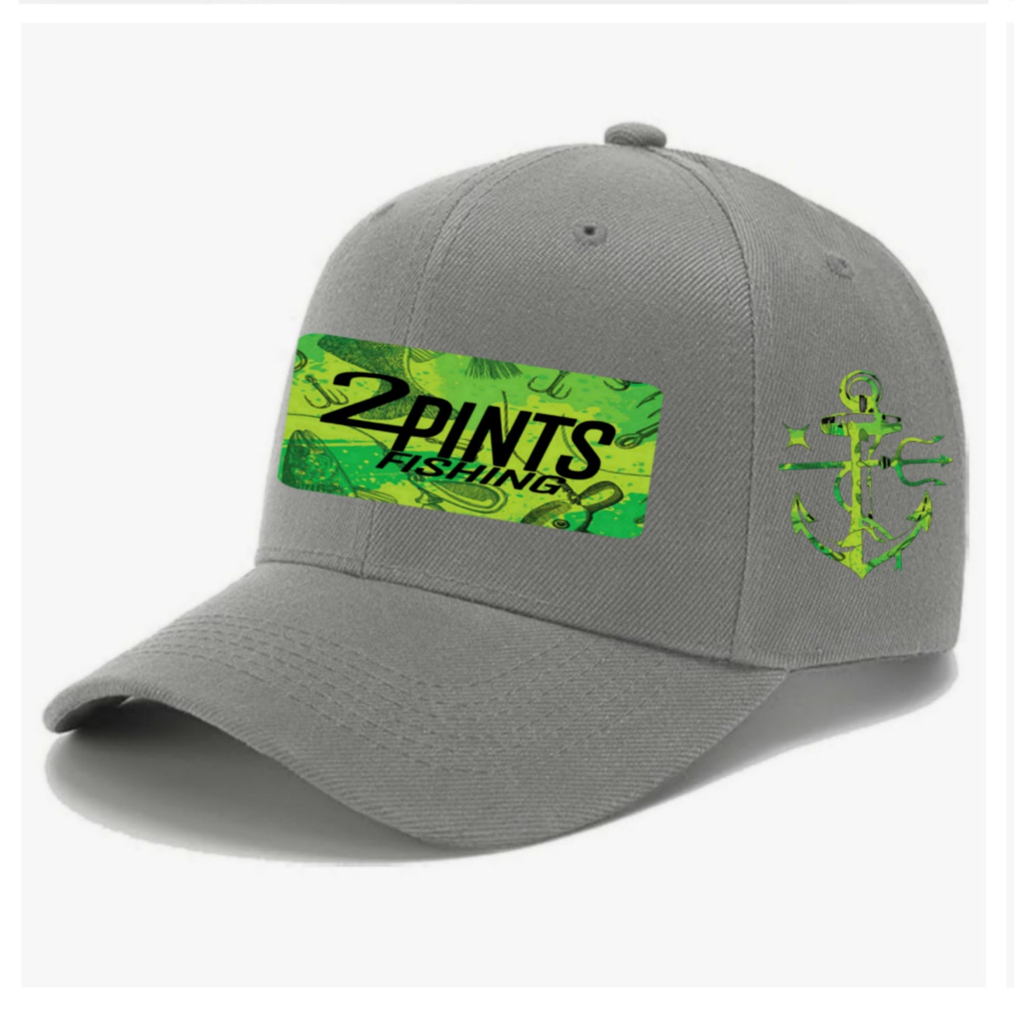 Summer Snag Fishing Hat - 360 Fabric, 6x stitched brim, EZ Velcro Adjustable Ballcap