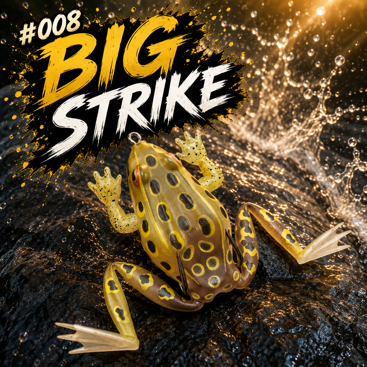 TITAN Frog - Weedless 2.5in 17g Topwater Frog - Heavy Duty SABR Hooks