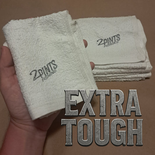 4 Pack Large Fishing Rags / Bait Towels - 18" x 15" 100% Cotton