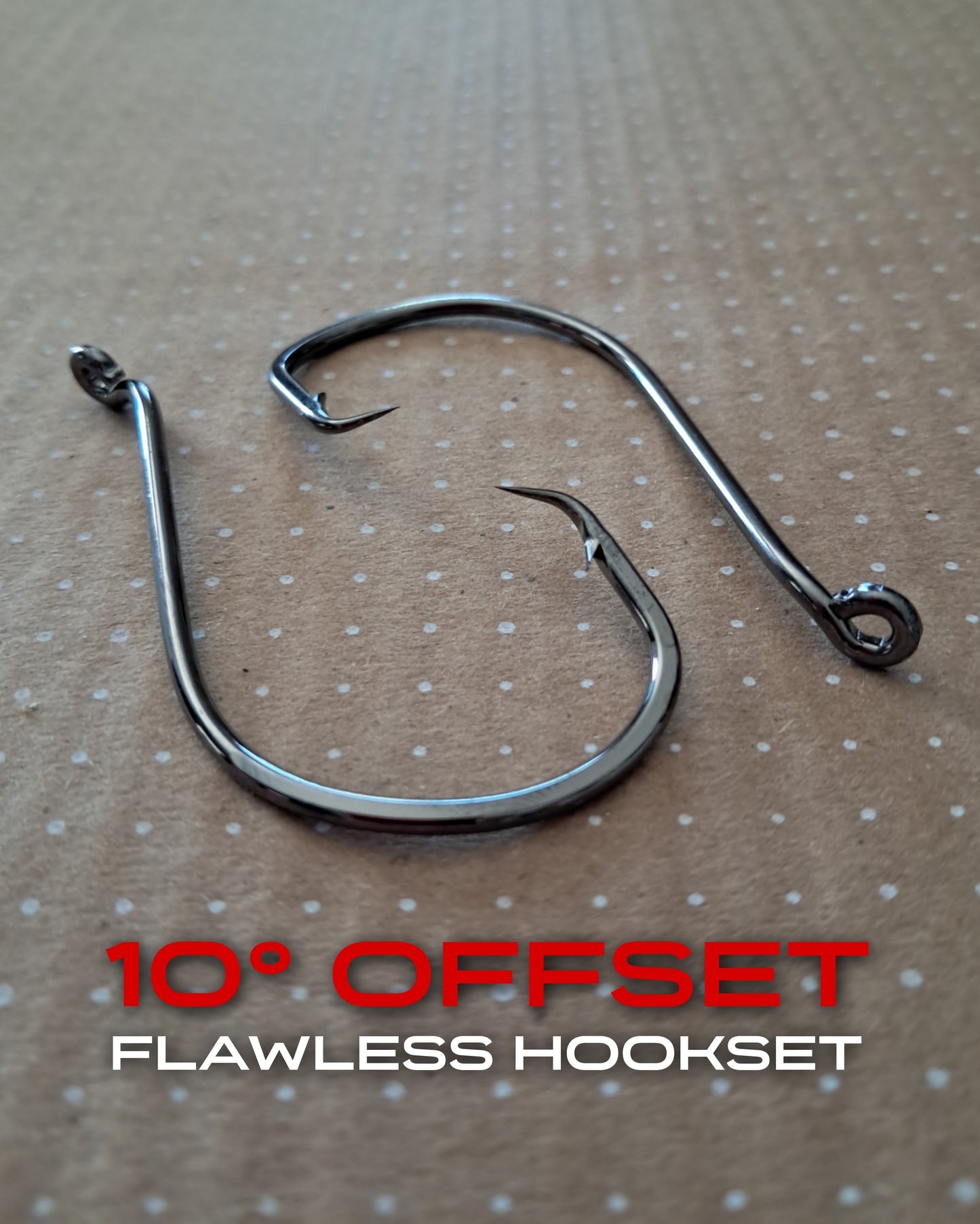 Invincible Cicle Hooks 10° Offset Heavy Duty Fishing Hooks