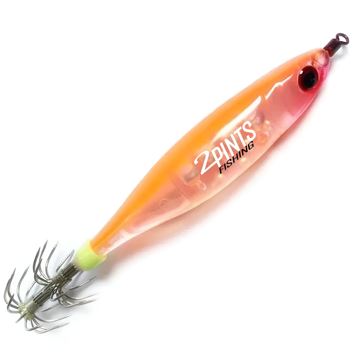 GlowTech Squid Jig - Luminescent Glow in the Dark Weighted Squid Jig for all depths 4.3 inch 1/3 Oz Fishing Lure