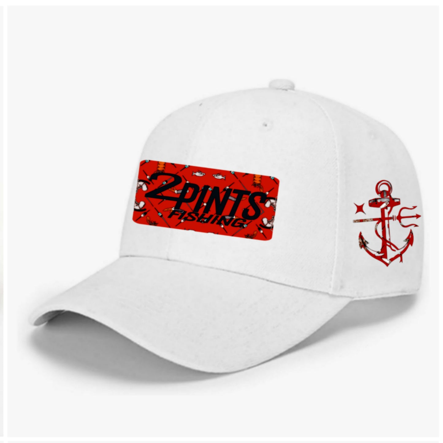 Summer Snag Fishing Hat - 360 Fabric, 6x stitched brim, EZ Velcro Adjustable Ballcap