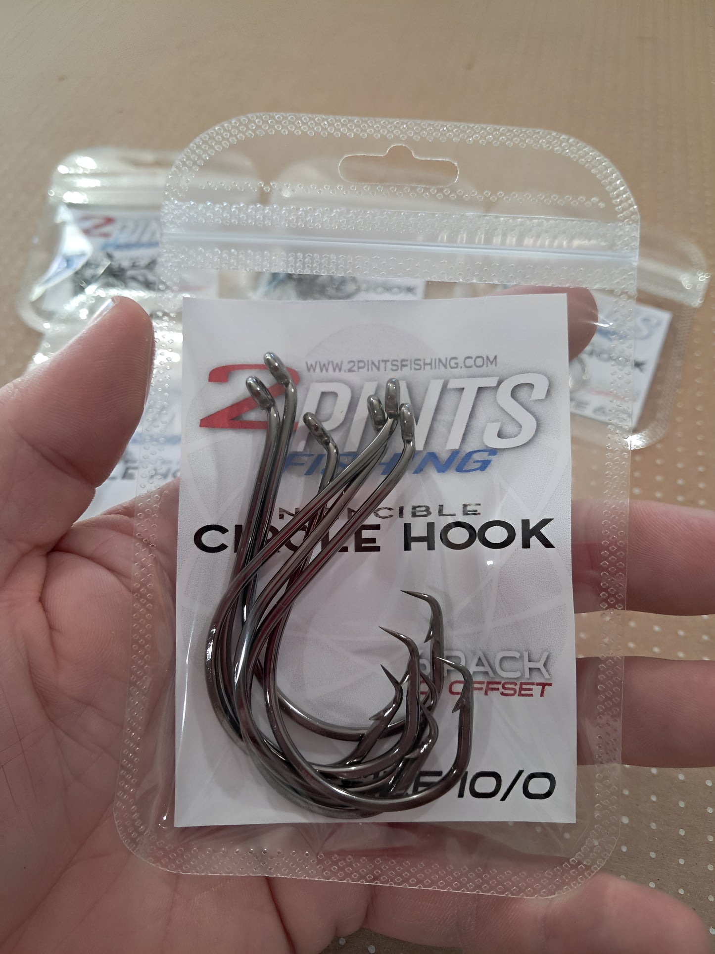 Invincible Cicle Hooks 10° Offset Heavy Duty Fishing Hooks