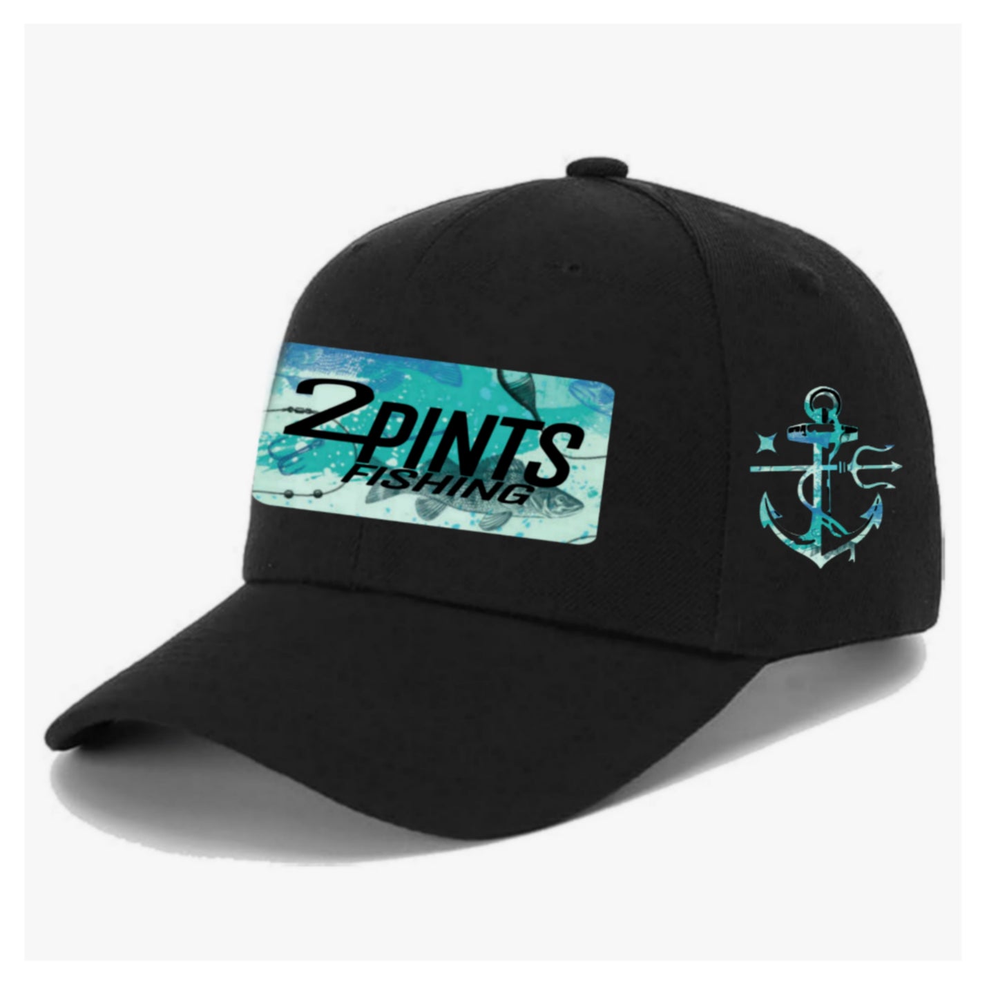 Summer Snag Fishing Hat - 360 Fabric, 6x stitched brim, EZ Velcro Adjustable Ballcap