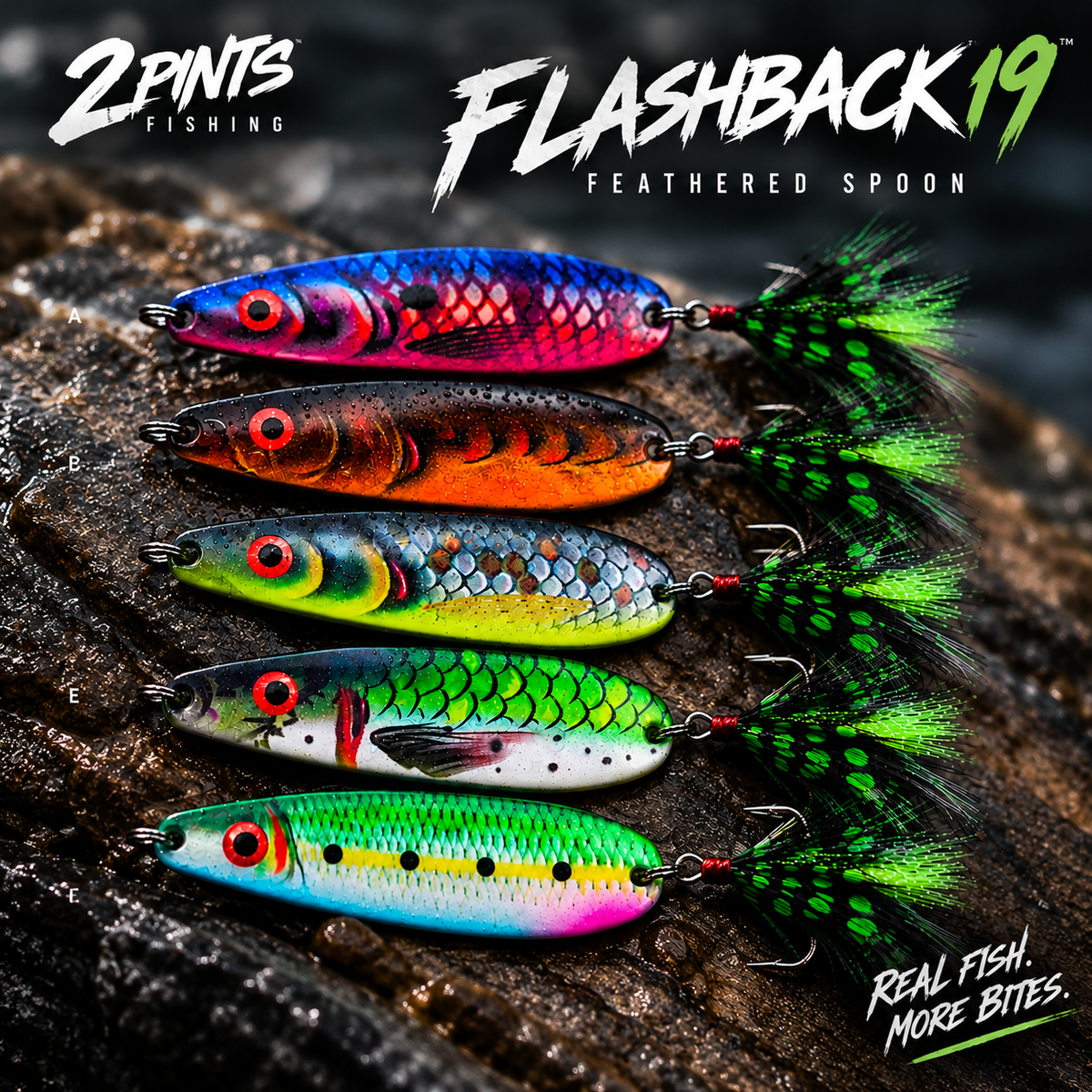 FLASHBACK 19 - 19g Feathered Treble Spool Lure - PRO Series