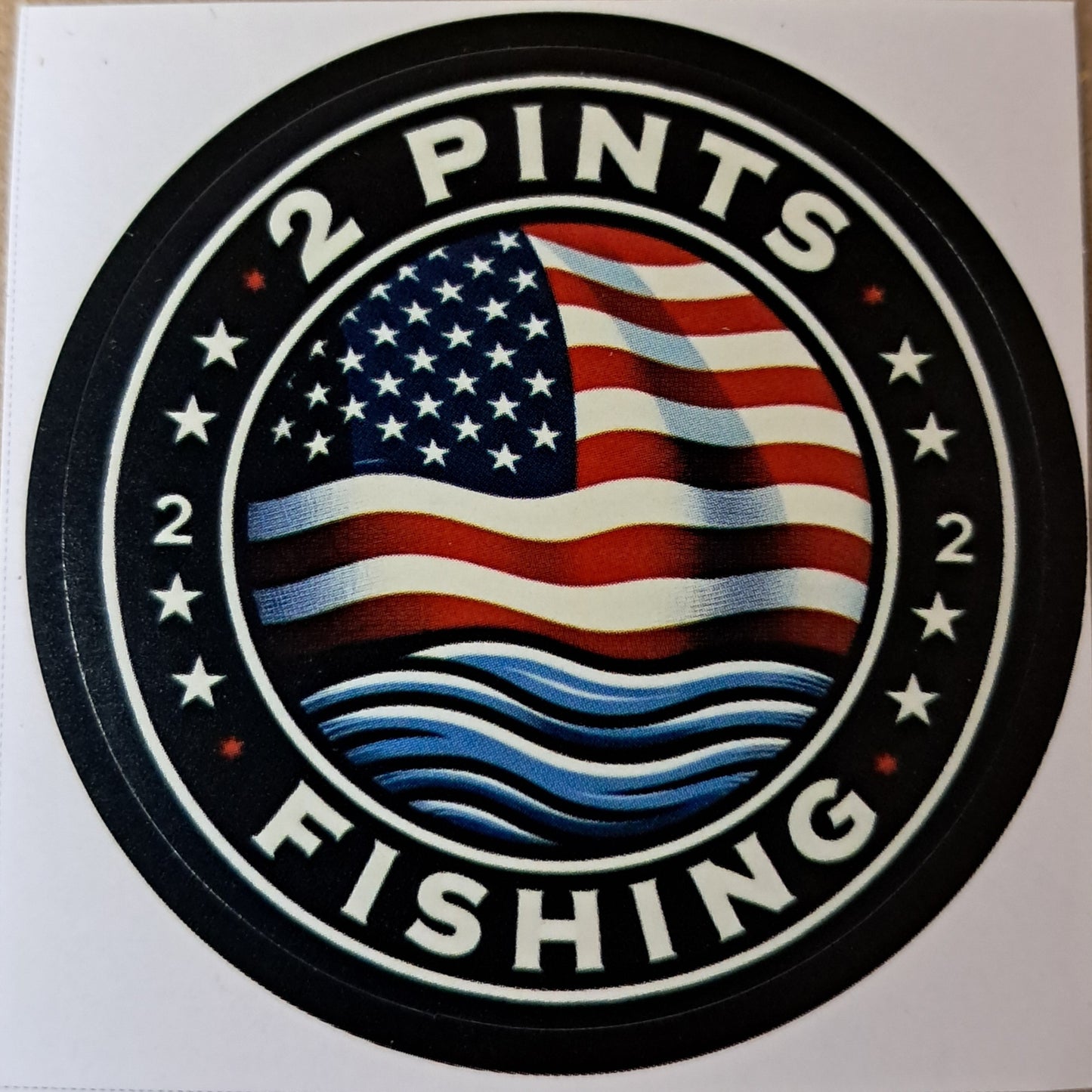 9 Pack Stickers - First Edition 2 Pints Fishing Stickers 2 inch