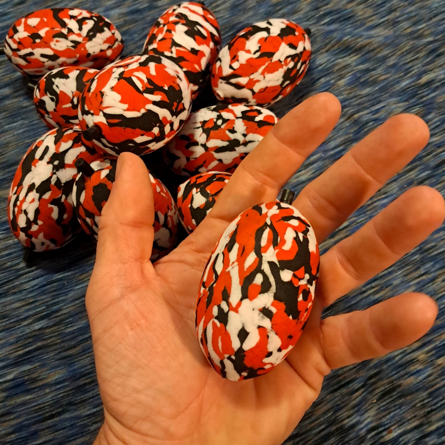 2 Pints Fishing™ 3” EVA Fatty Foam Float – Exclusive Red Camo (2 Pack or Bulk 10 Pack)