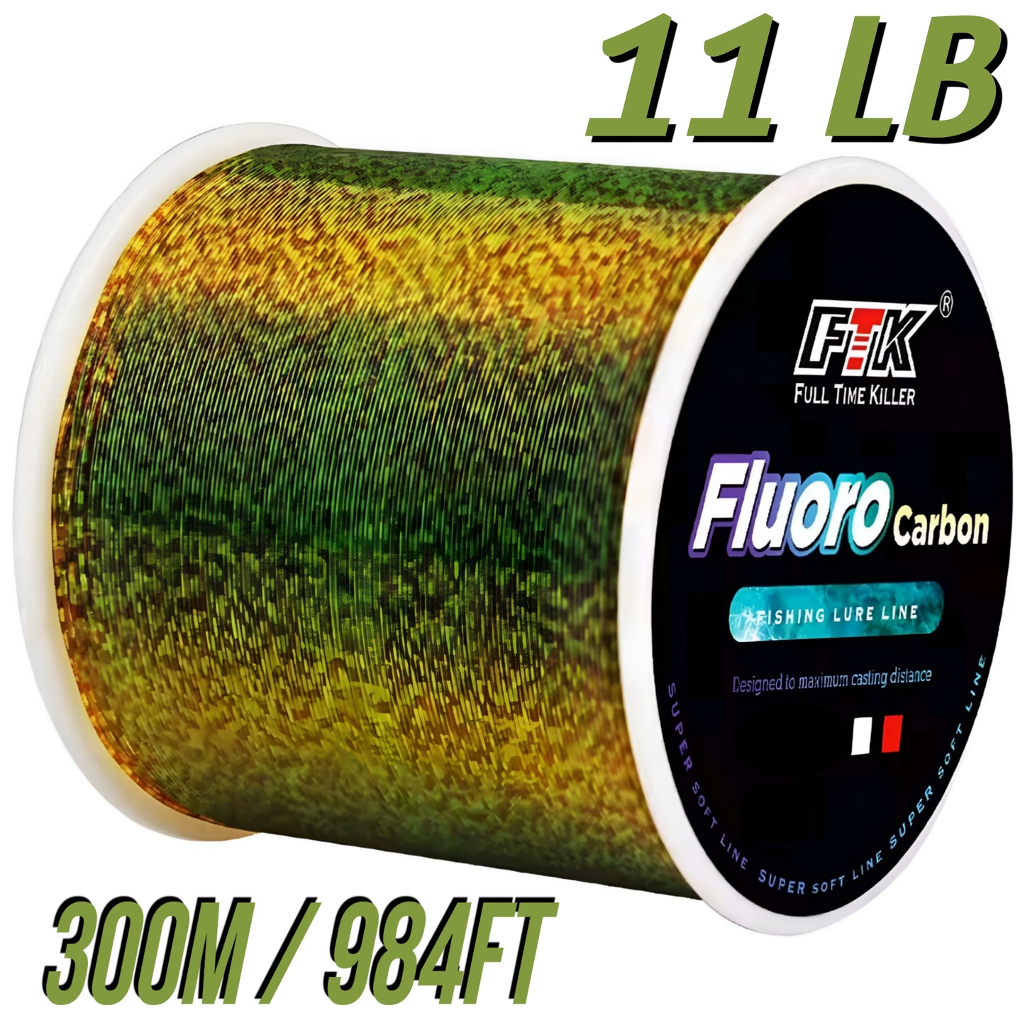 Invisible Fishing Line 120m - Superior 3D Camouflaged Monofilament