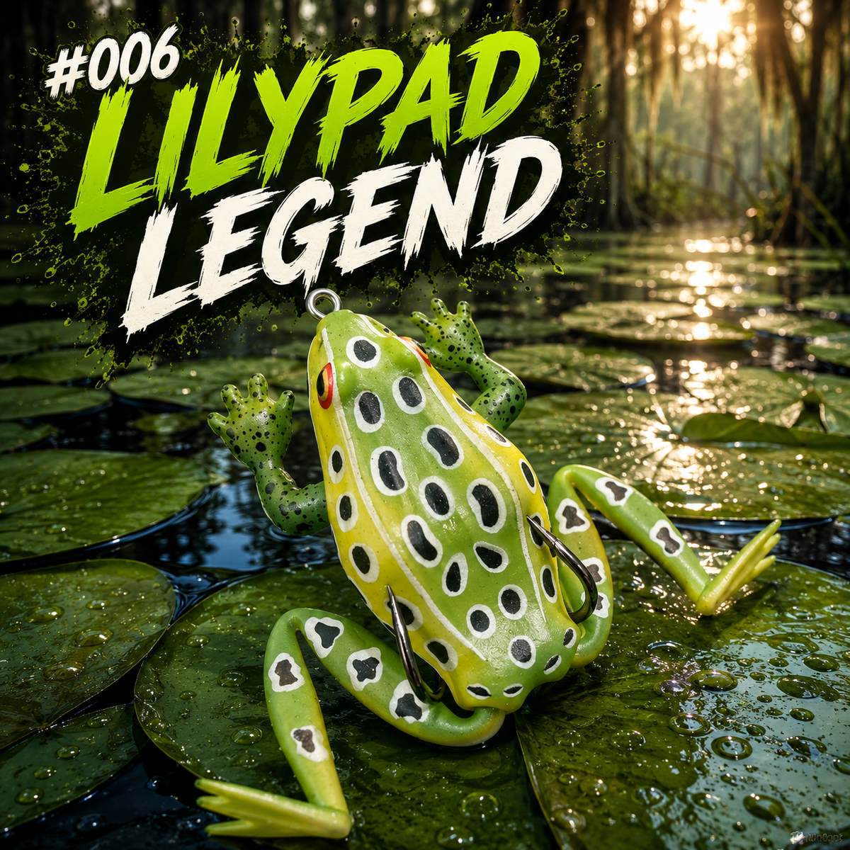 TITAN Frog - Weedless 2.5in 17g Topwater Frog - Heavy Duty SABR Hooks