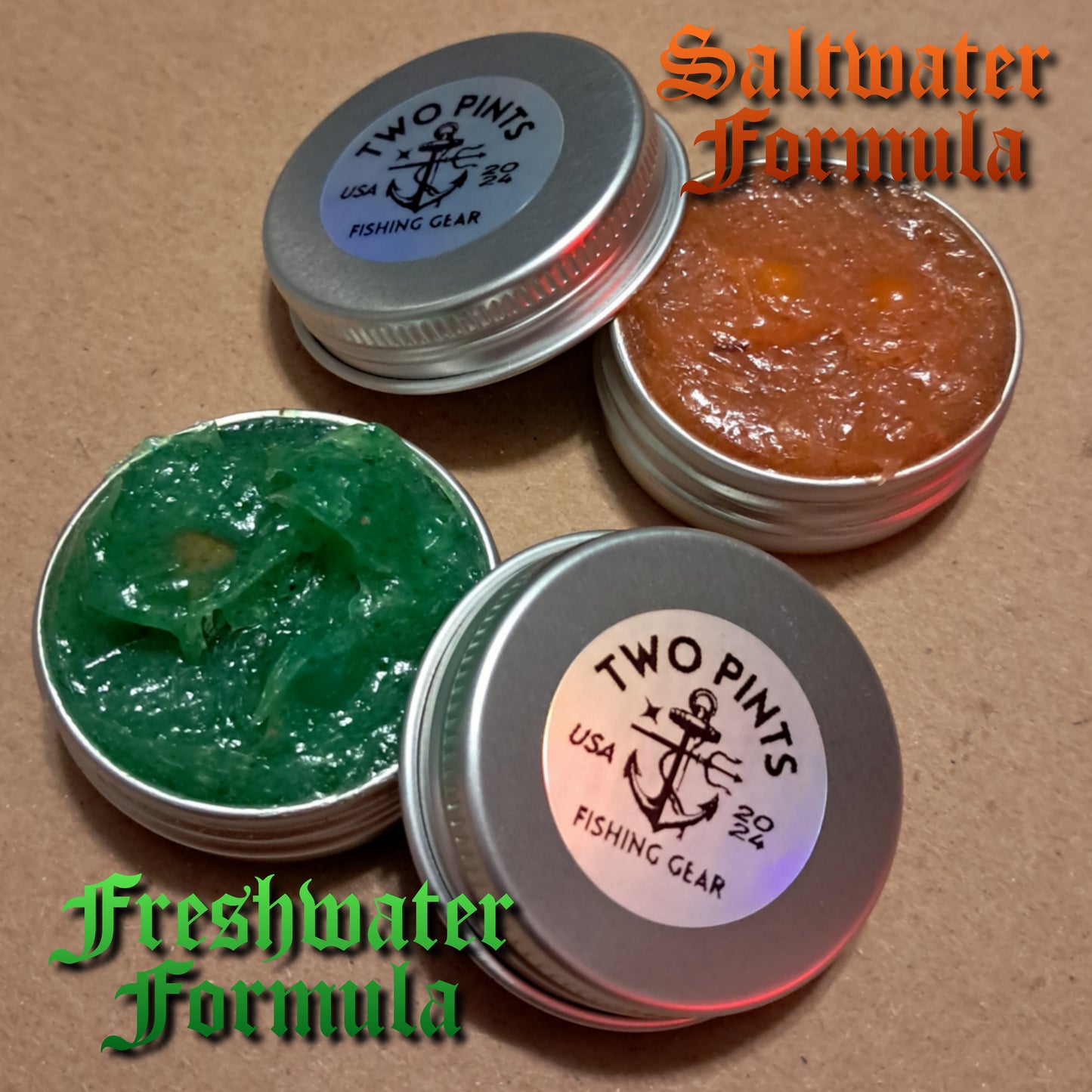 Fish Attractant Gel - Glow in the Dark +UV Small Batch Handmade Extra Strength Long Lasting Fish Attractant Gel Made with real FRESH Bait and Amino Acids for Freshwater and Saltwater Fishing