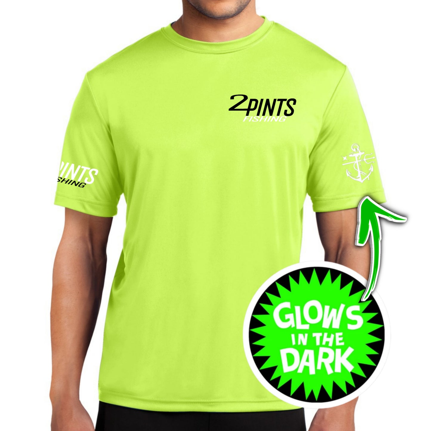 Performance Quick Dry Fishing Tee - Featherlight Glo-Tech UPF 50+ DriFit Anti Microbal Sport Shirt