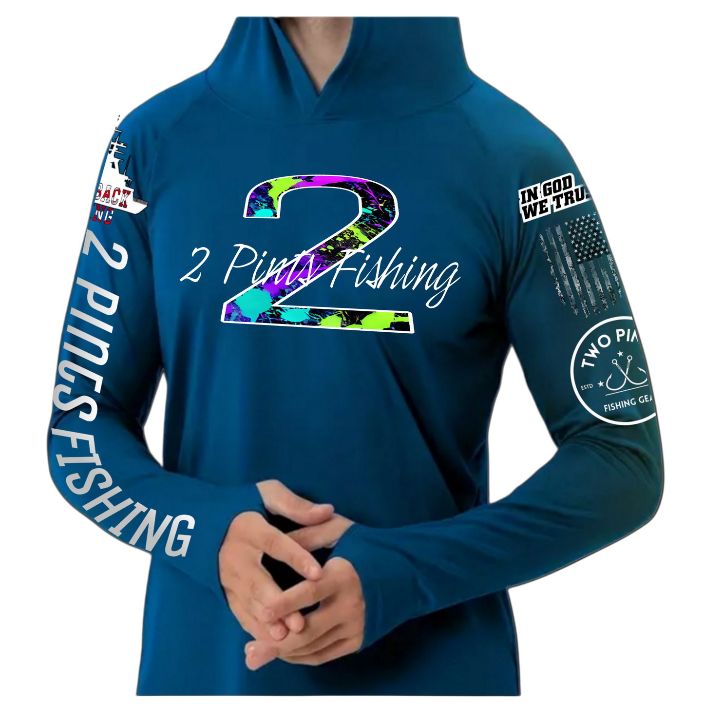 First Edition Tournament Fishing Hoodie - Breathable Dry Fit UPF50 Fishing Shirt