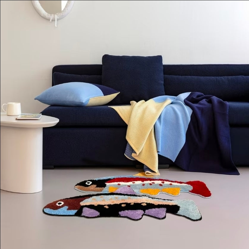 Trout Fishing Rug 15in x 35in