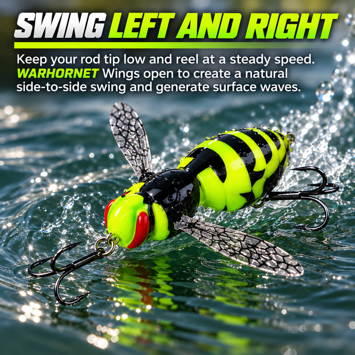 WARHORNET Topwater Wasp Fishing Lure