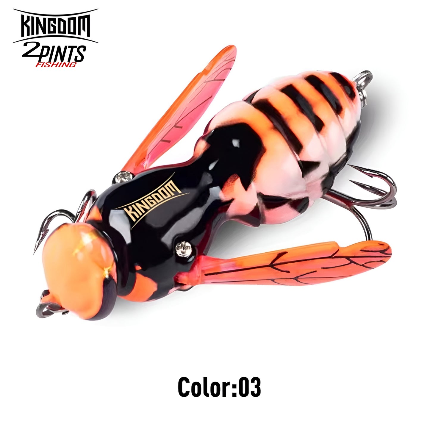 1.57 Inch Bionic Wasp Topwater Fishing Lure 4.2g