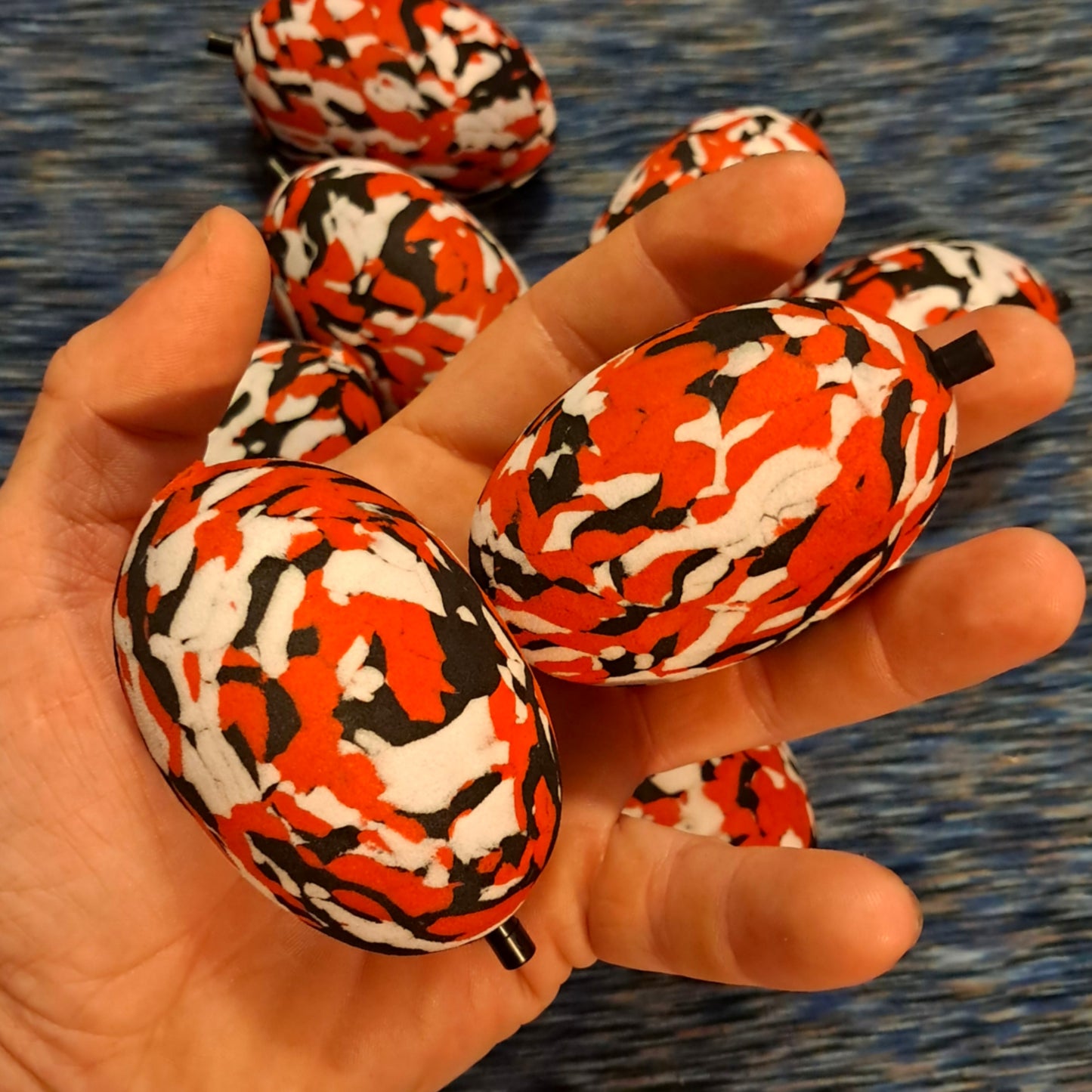 2 Pints Fishing™ 3” EVA Fatty Foam Float – Exclusive Red Camo (2 Pack or Bulk 10 Pack)