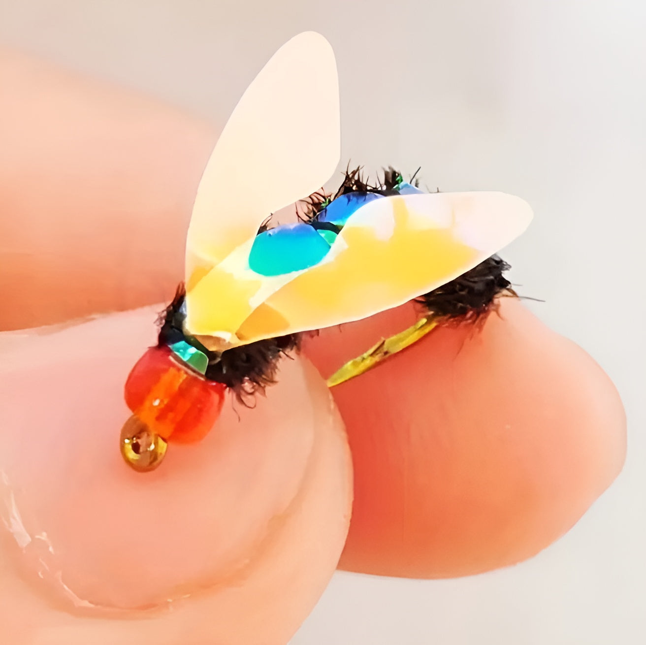 100 Piece Fly lures with Waterproof Case - Hand Tied - Various Weights and Hook Sizes