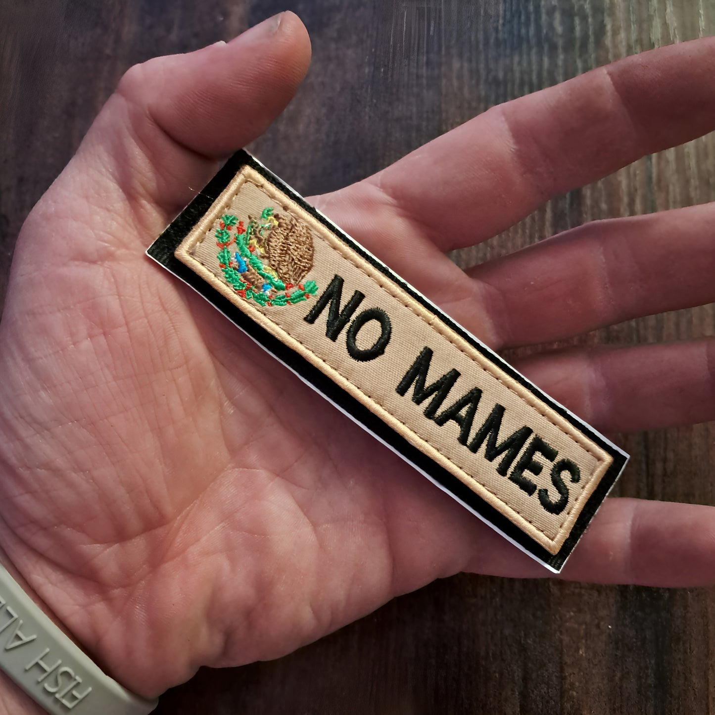 No Mames - Mexico Velcro Patch Hook and Loop Tactical Moral Badge 1x4 inch