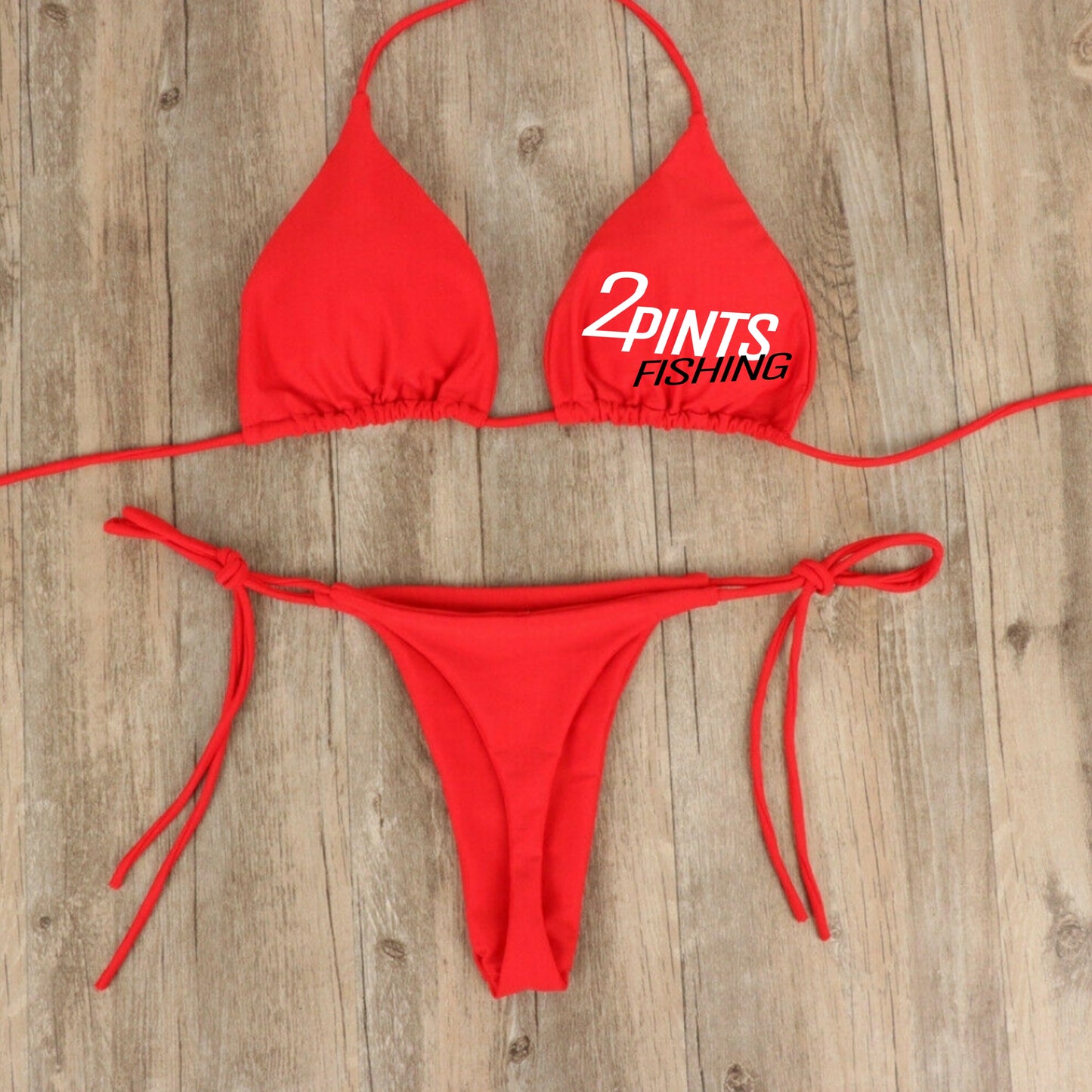 3-Piece Bikini + Hat Swimwear Set