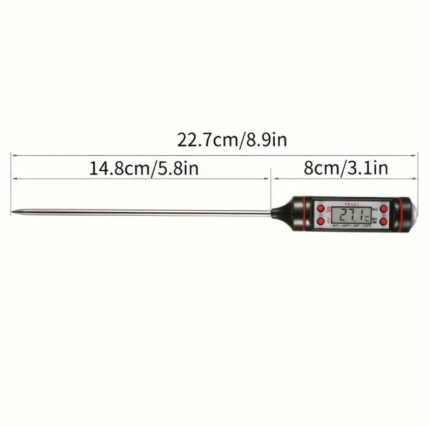 Stainless Steel Digital Food Thermometer up to 572° F