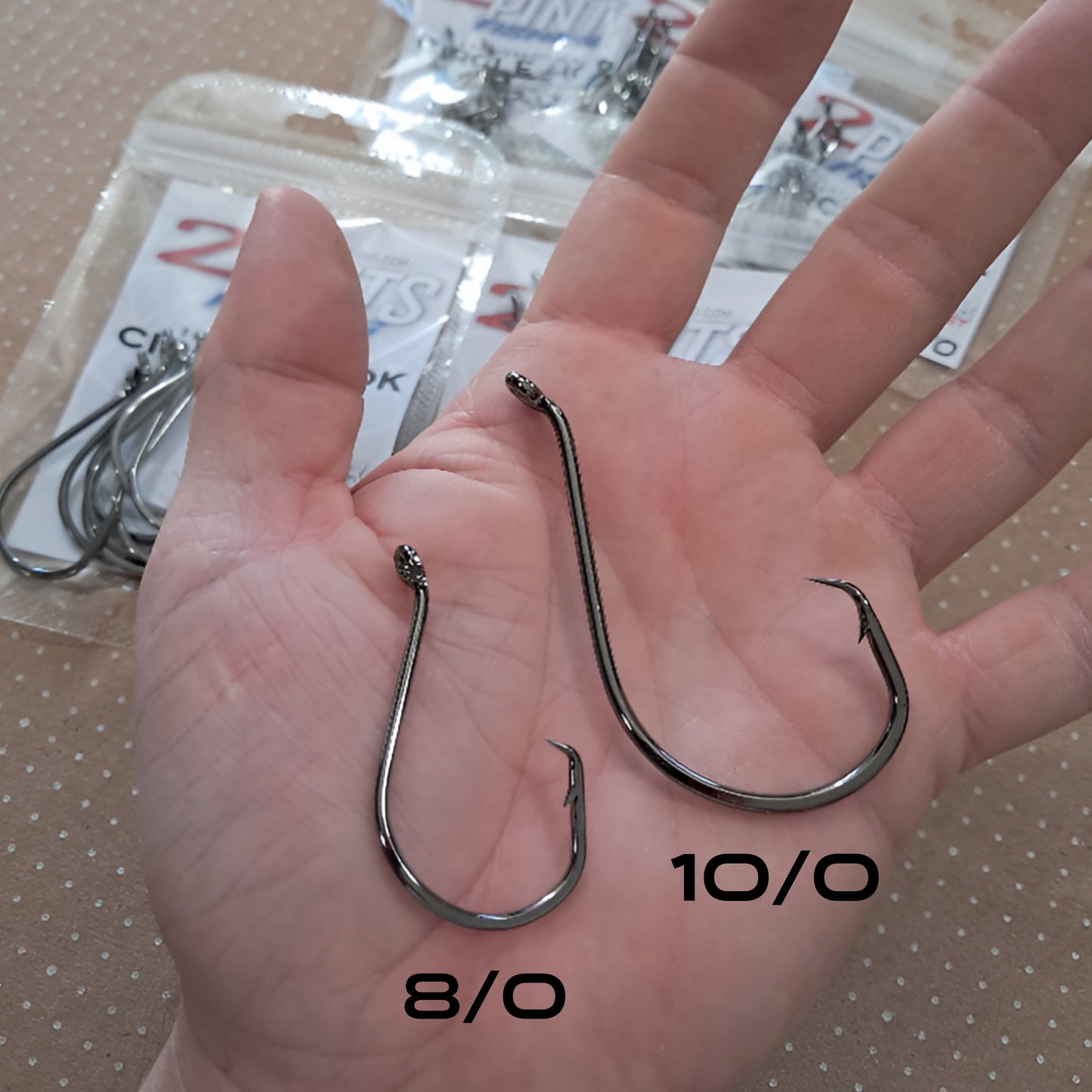 Invincible Cicle Hooks 10° Offset Heavy Duty Fishing Hooks