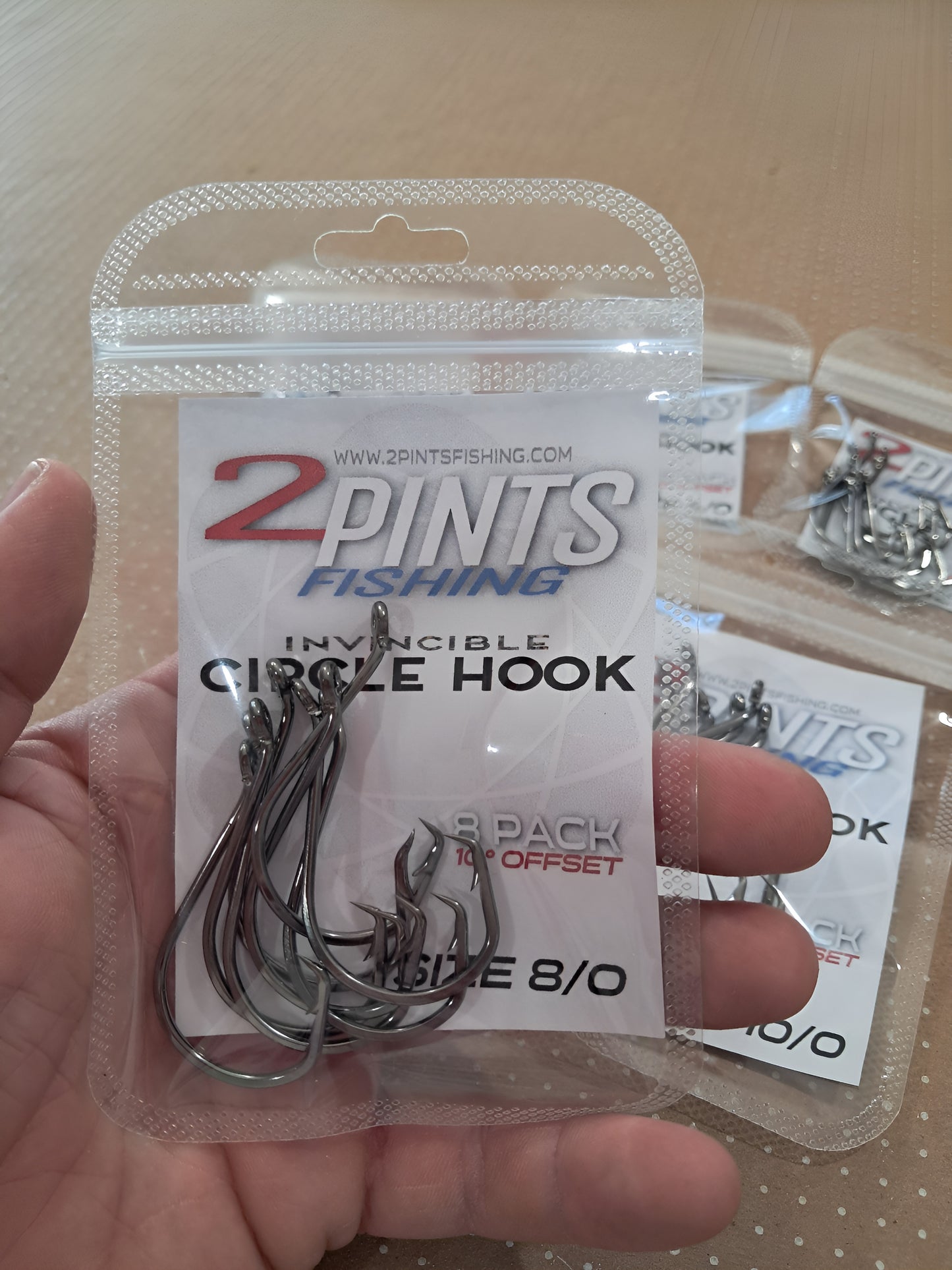 Invincible Cicle Hooks 10° Offset Heavy Duty Fishing Hooks