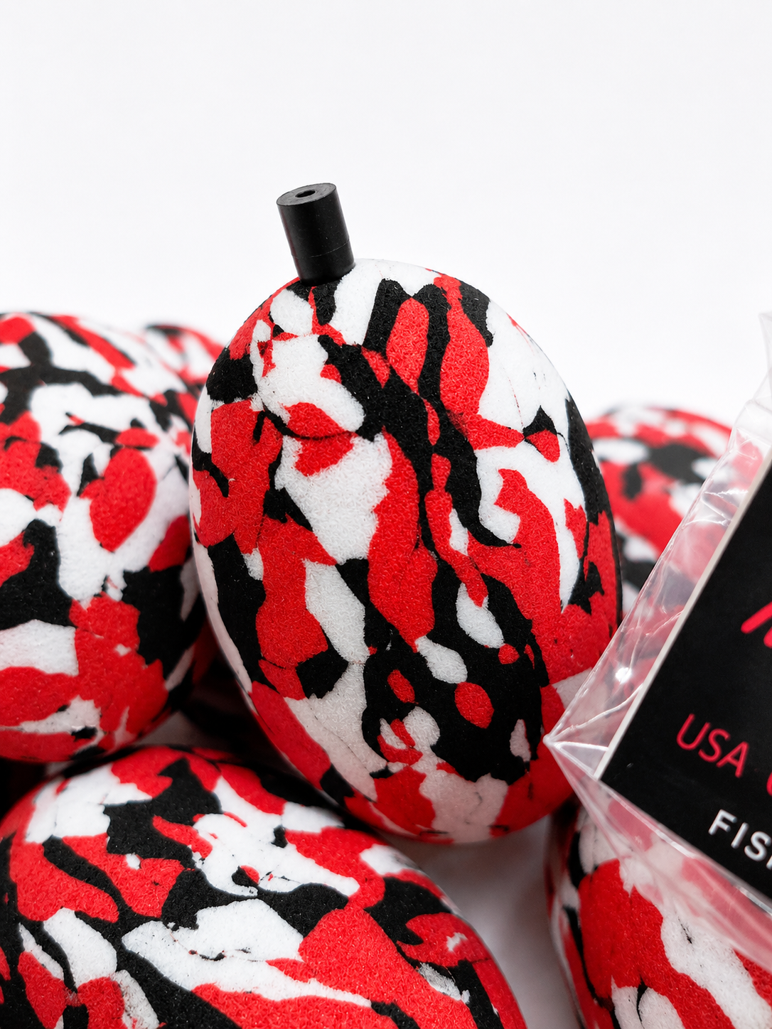 2 Pints Fishing™ 3” EVA Fatty Foam Float – Exclusive Red Camo (2 Pack or Bulk 10 Pack)