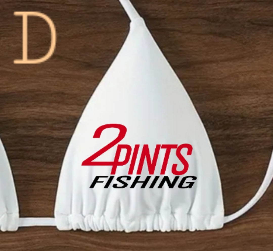 White Padded Bikini Top - First Edition Fishing Swimwear