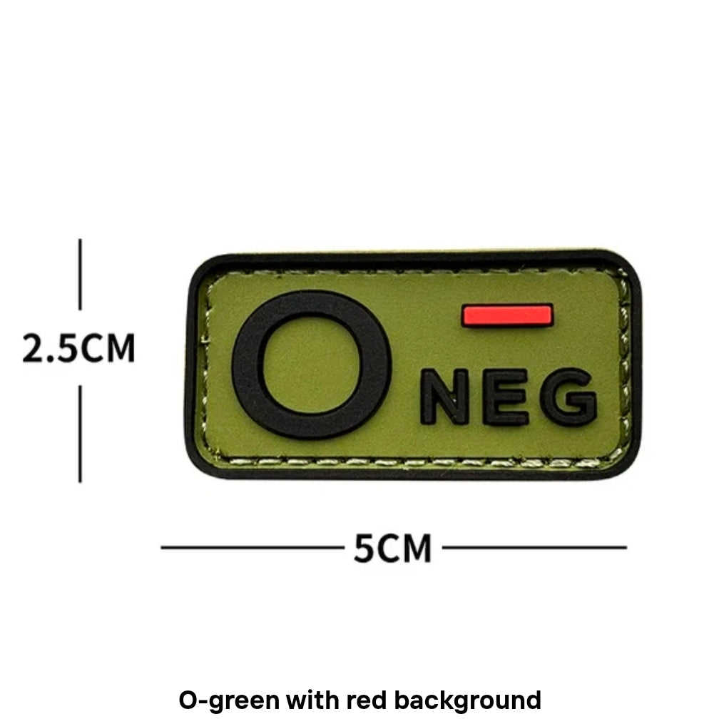 Blood Type Velcro Patches
