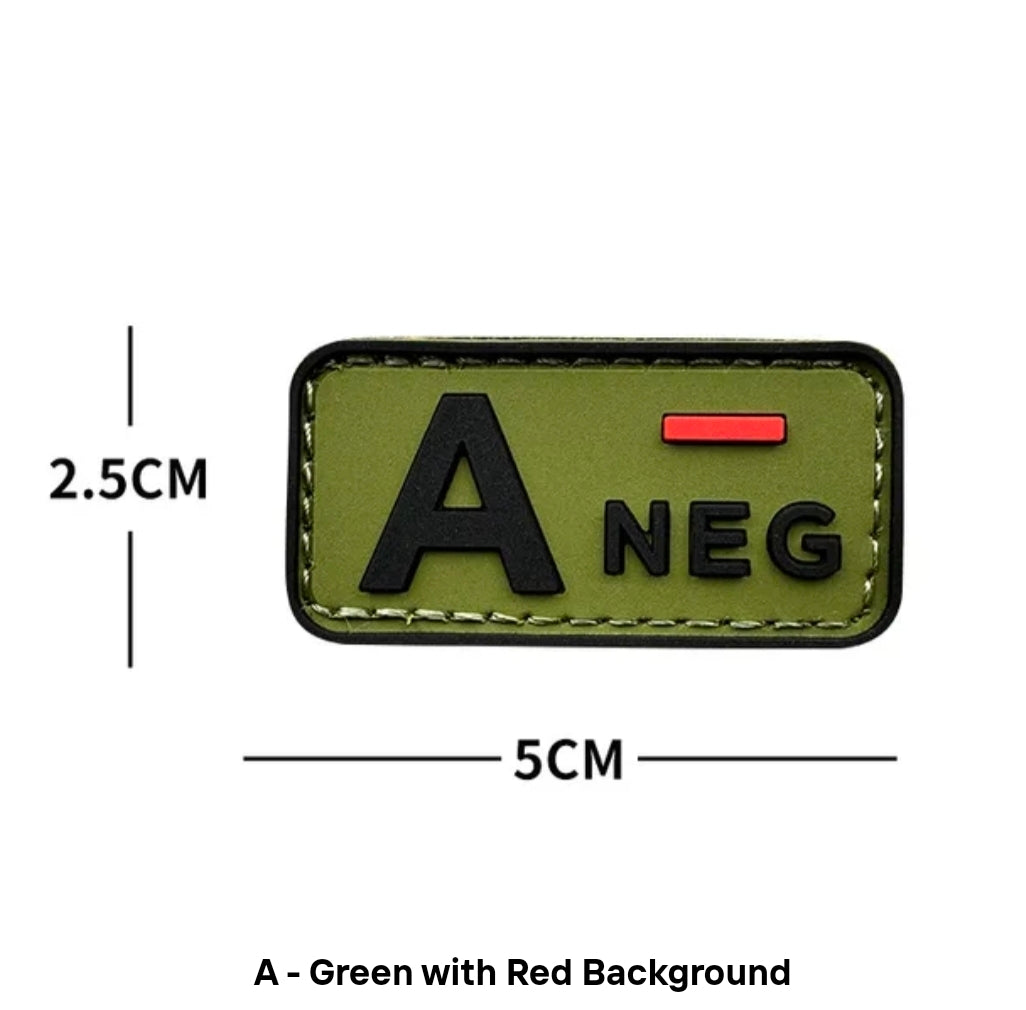 Blood Type Velcro Patches