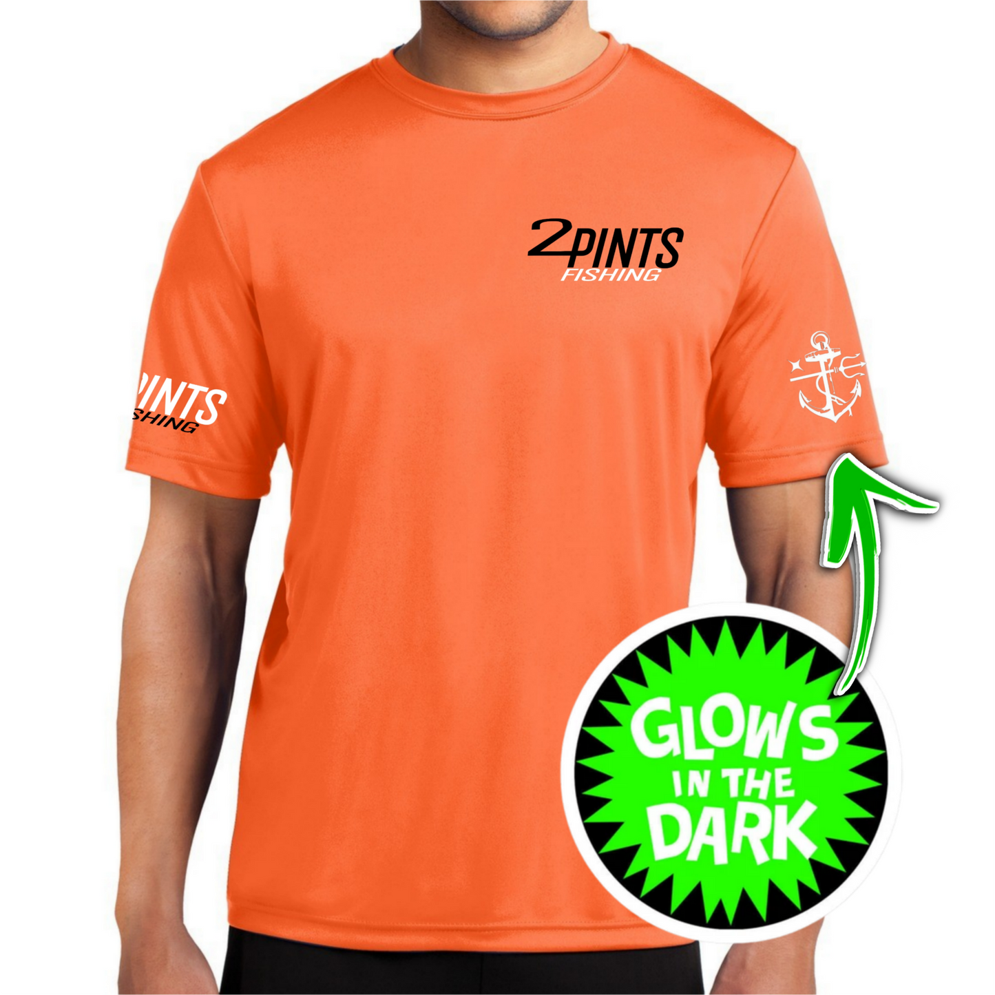 Performance Quick Dry Fishing Tee - Featherlight Glo-Tech UPF 50+ DriFit Anti Microbal Sport Shirt