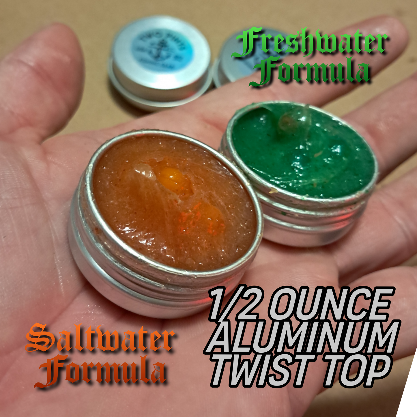 Fish Attractant Gel - Glow in the Dark +UV Small Batch Handmade Extra Strength Long Lasting Fish Attractant Gel Made with real FRESH Bait and Amino Acids for Freshwater and Saltwater Fishing