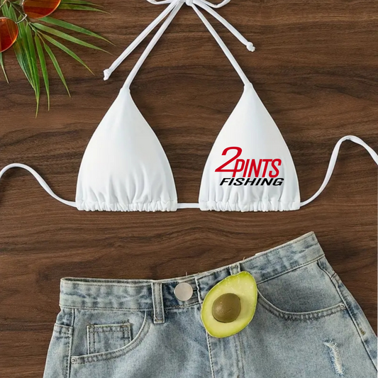 White Padded Bikini Top - First Edition Fishing Swimwear