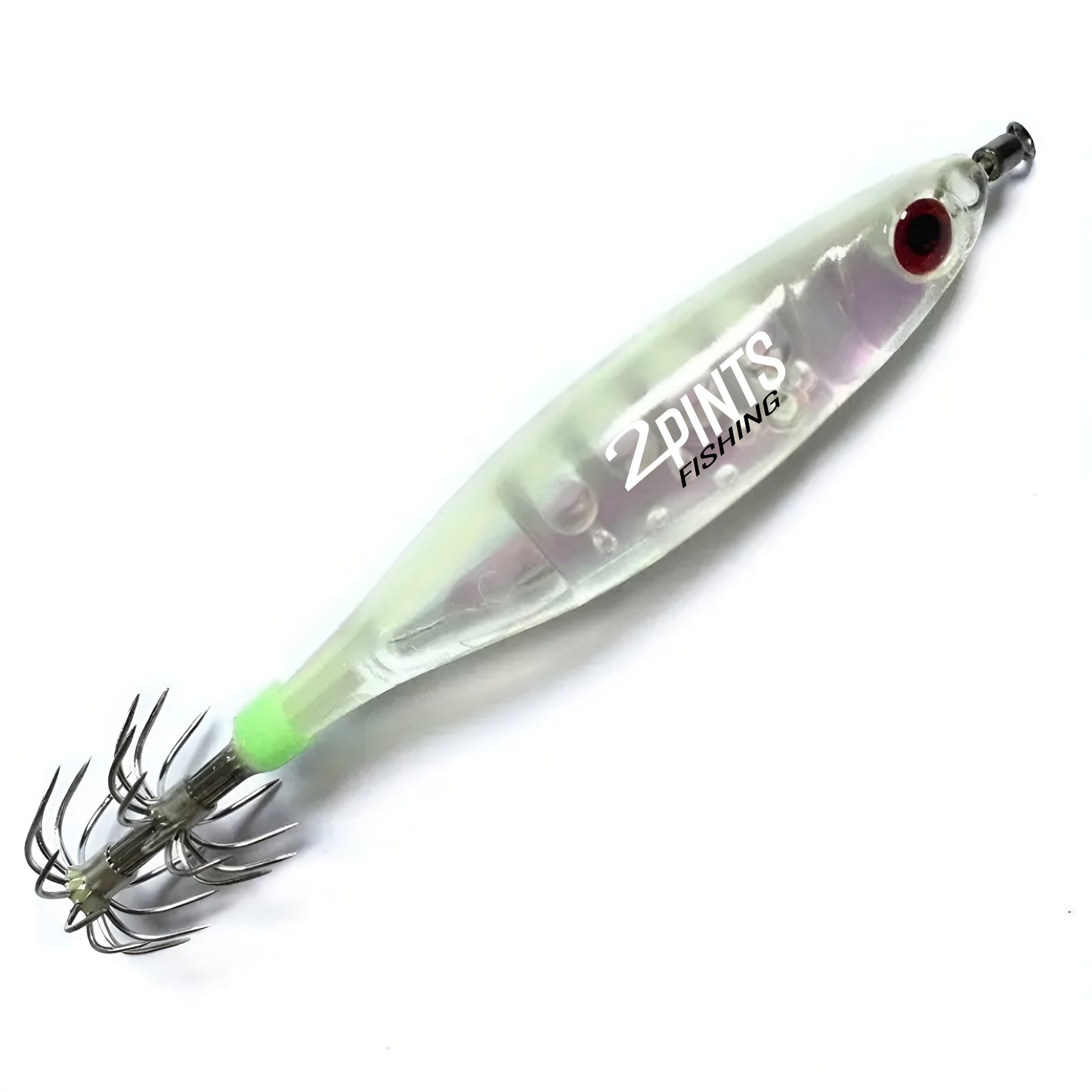 GlowTech Squid Jig - Luminescent Glow in the Dark Weighted Squid Jig for all depths 4.3 inch 1/3 Oz Fishing Lure