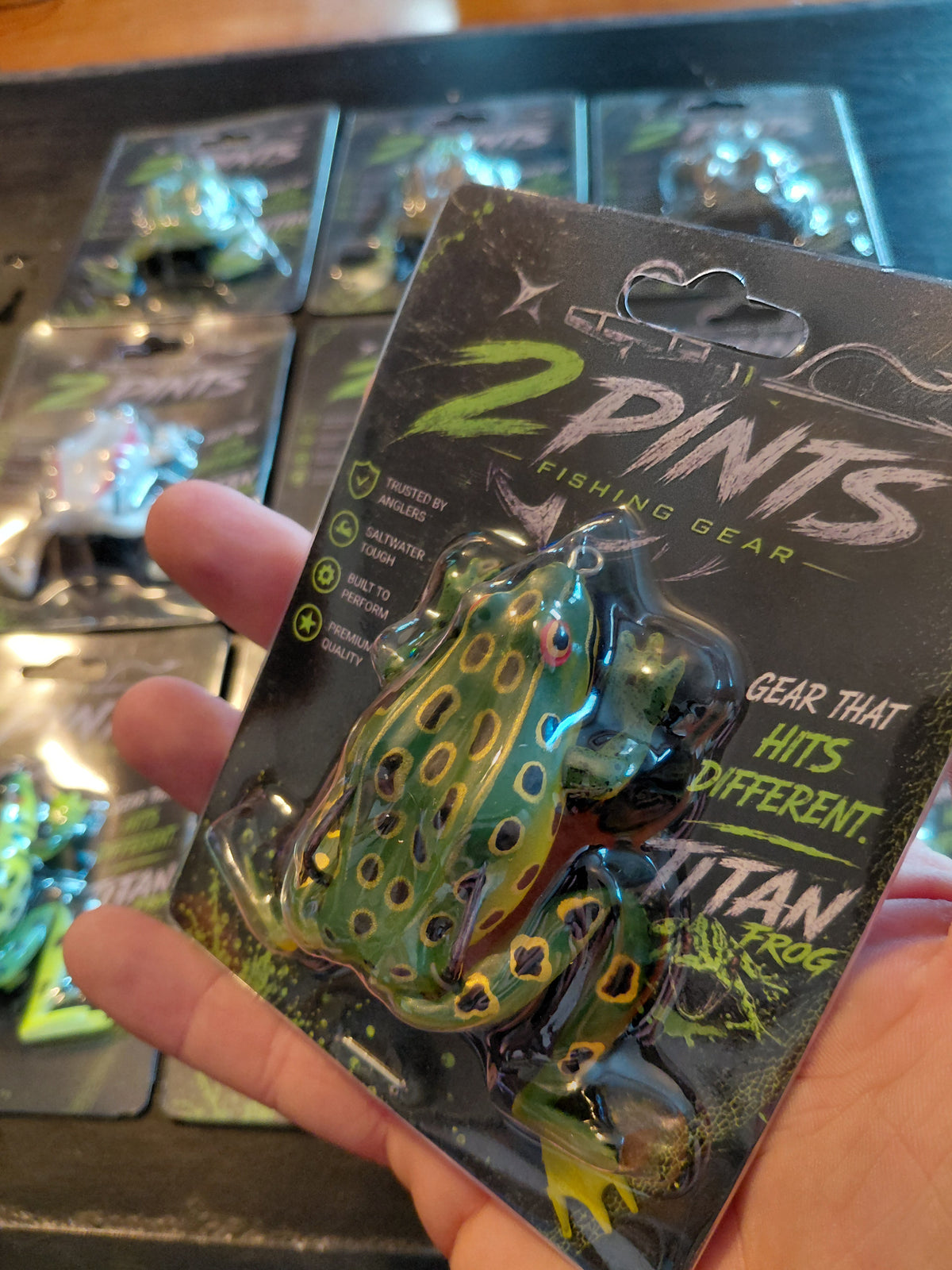 TITAN Frog - Weedless 2.5in 17g Topwater Frog - Heavy Duty SABR Hooks