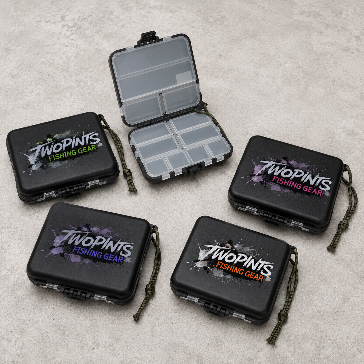 Small Fishing Tackle Box 4.7in x 3.7in