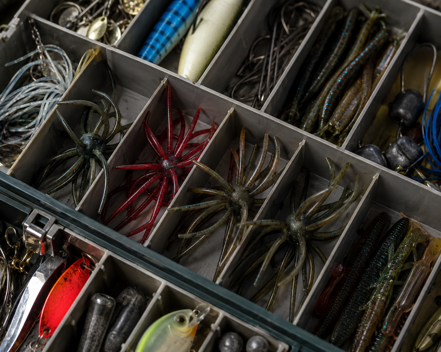 The KRAKEN - 5" Trophy fish Urchin Soft Bait - Tentacle Swim Bait Fishing Lure w/ Box for Freshwater Saltwater Bass Redfish Drumfish Trout Catfish Pike Snook