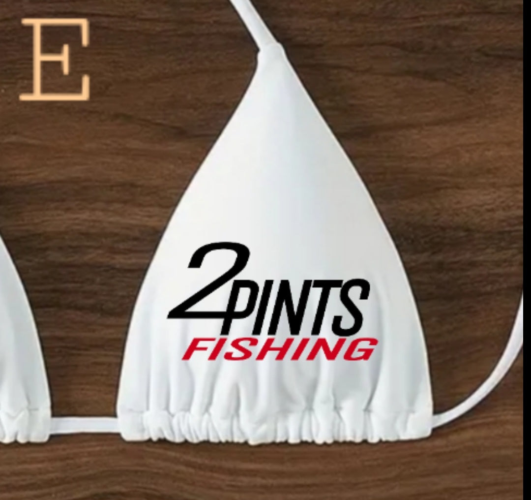 White Padded Bikini Top - First Edition Fishing Swimwear