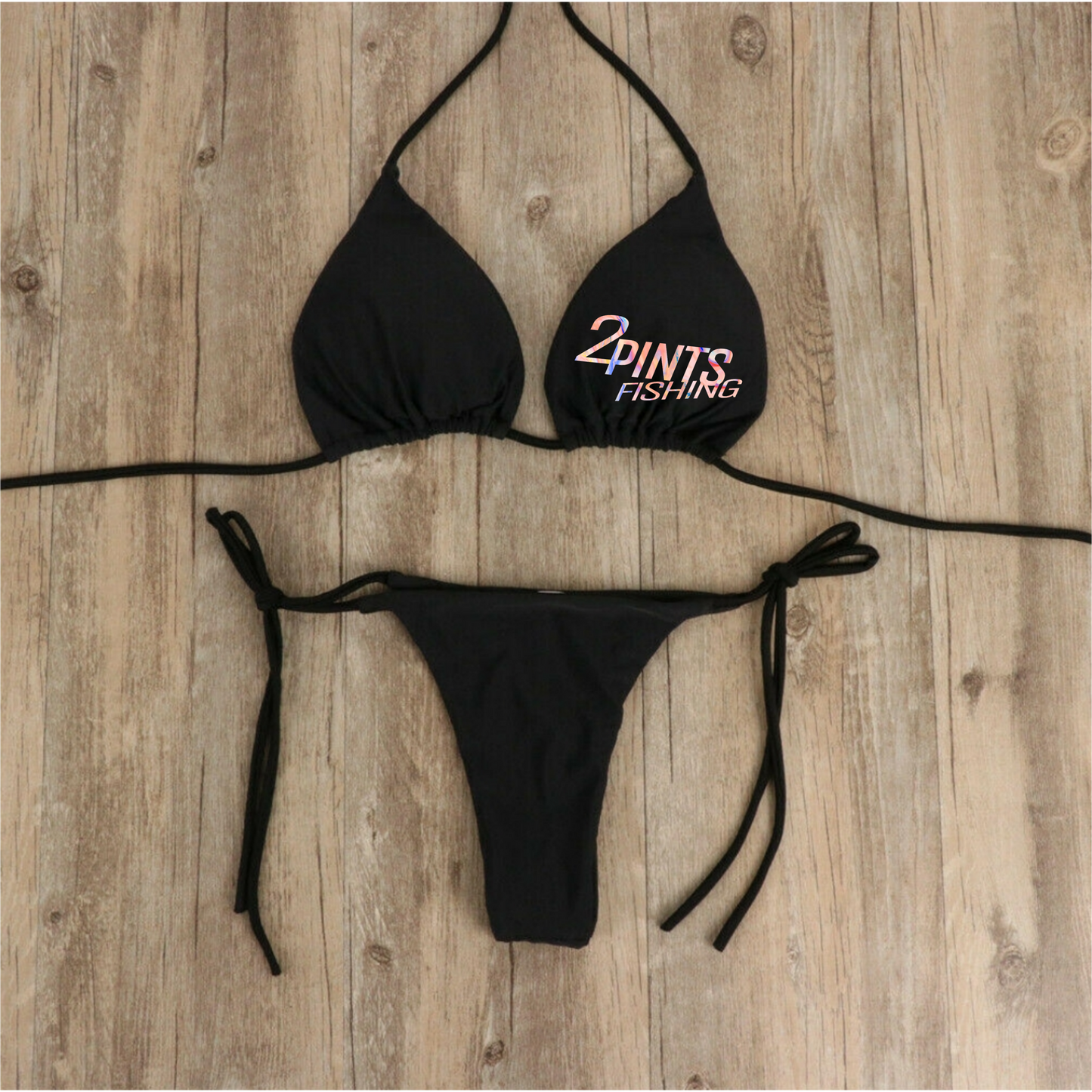 3-Piece Bikini + Hat Swimwear Set