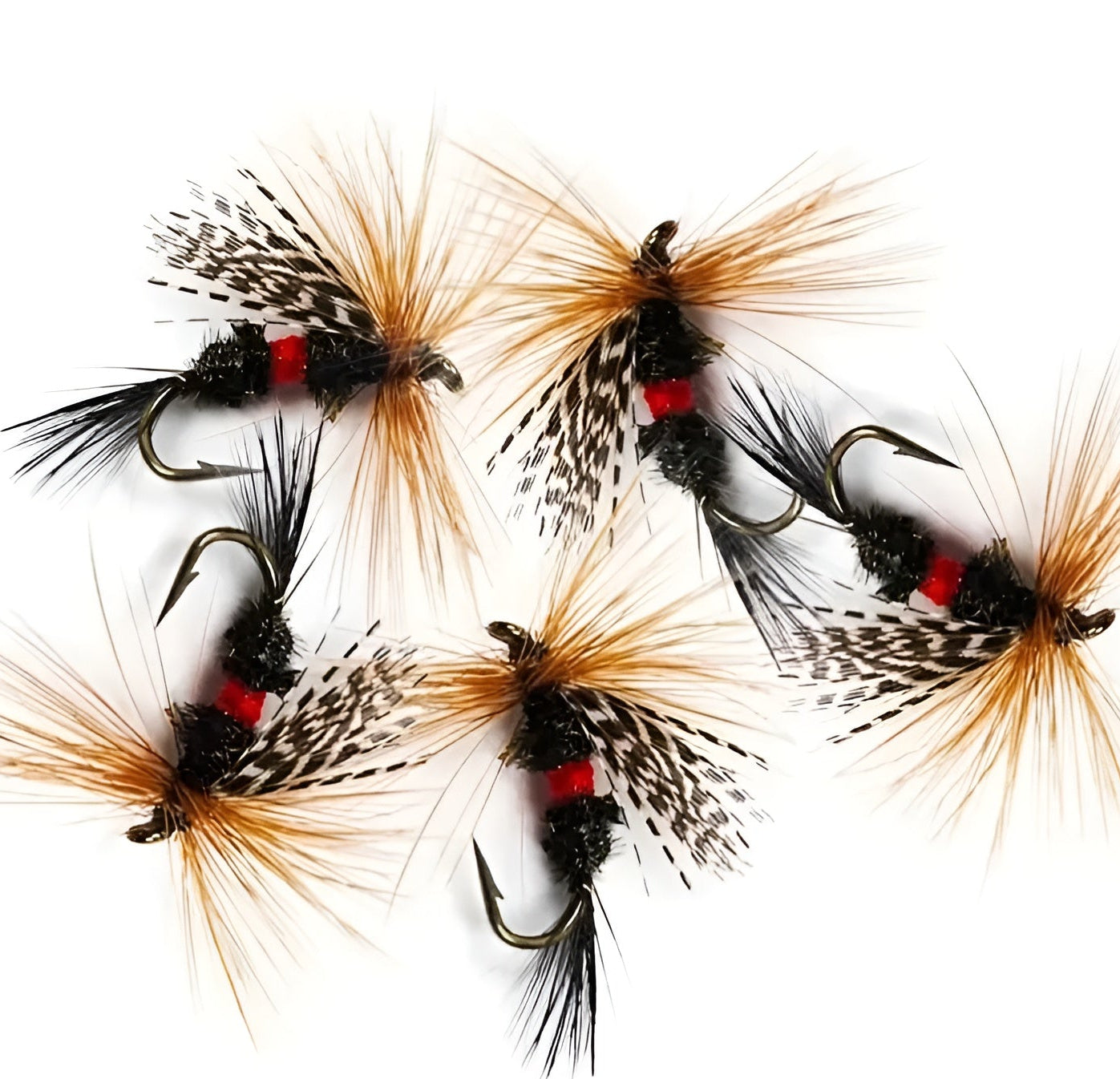 100 Piece Fly lures with Waterproof Case - Hand Tied - Various Weights and Hook Sizes