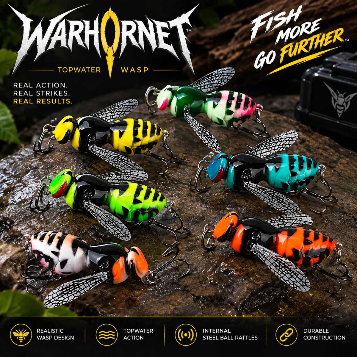 WARHORNET Topwater Wasp Fishing Lure