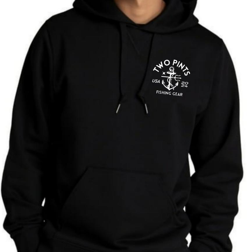 Glow in the Dark Big Squid Heavyweight Winter Hoodie. 50/50 Performance Cotton Blend, Hand Pressed in Texas