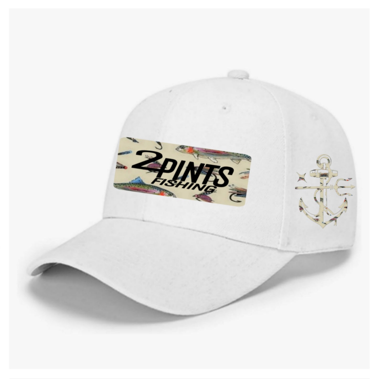 Summer Snag Fishing Hat - 360 Fabric, 6x stitched brim, EZ Velcro Adjustable Ballcap