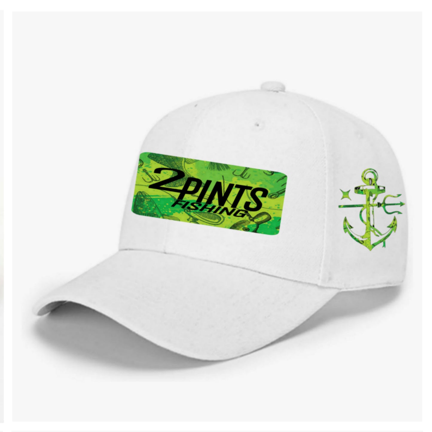 Summer Snag Fishing Hat - 360 Fabric, 6x stitched brim, EZ Velcro Adjustable Ballcap