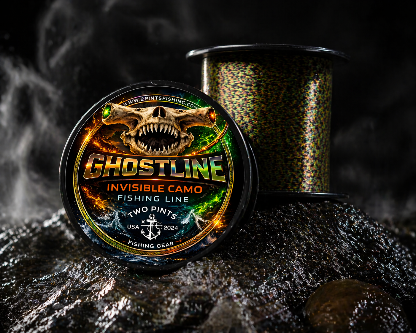 GHOSTLINE Invisible Camo Monofilament Fishing Line - 300m